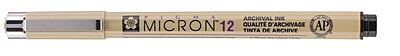 SAKURA PIGMA MICRON 12 FINELINER PEN, 0.70MM LINE WIDTH, BLACK SAKURA PIGMA MICRON 12 FINELINER PEN, 0.70MM LINE WIDTH, BLACK