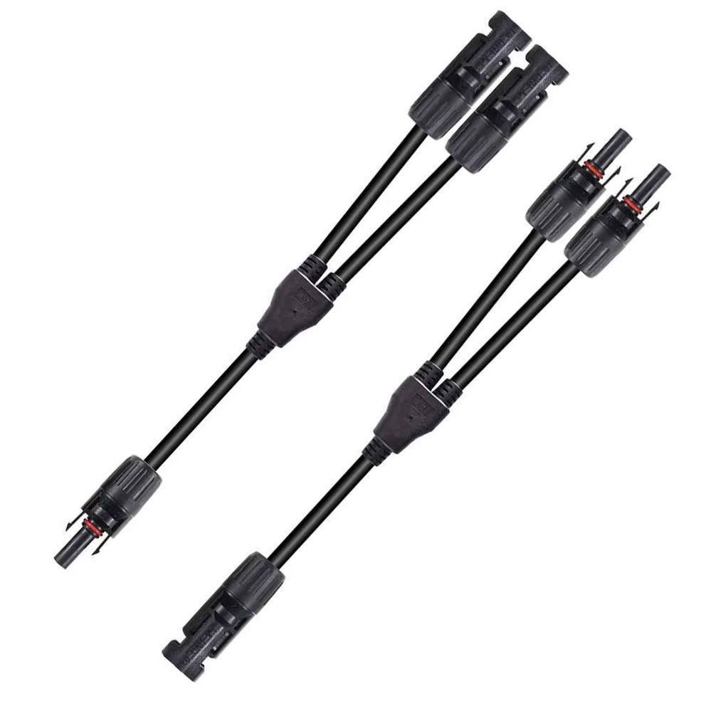 Solar Connectors Y Branch Parallel Adapter  Plug for Solar Panels  (1 Pair )