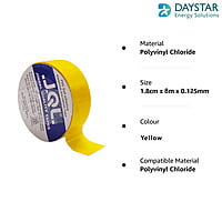 Jindal Quality Tape PVC Electrical Insulation Tape-Colored Pack of 10 Pieces (Yellow, 10) Jindal Quality Tape PVC Electrical Insulation Tape-Colored Pack of 10 Pieces (Yellow, 10)