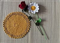 Crochet Single Colour Trivet Crochet Single Colour Trivet