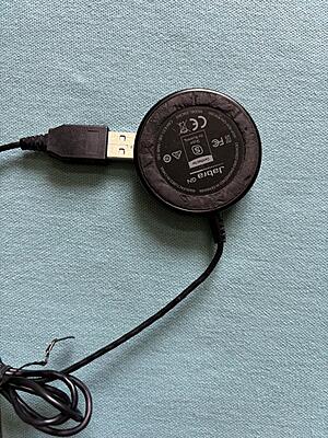 Used Jabra ENC010 Connector AUX to USB Adapter Volume Buttons Control