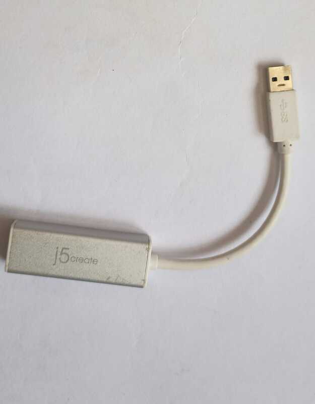 Used USB 3.0 Gigabit Ethernet Adapter USB to LAN Used USB 3.0 Gigabit Ethernet Adapter USB to LAN