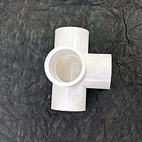 UPVC 4-way Elbow 3/4" inchi (25MM) Pipe Joint/Corner Heavy Duty UPVC Available for Greenhouse, Tent Connection,Furniture and Plumbing Projects White Color