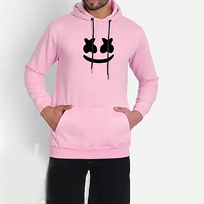 Sublimation Printed Hoodies Pink Colour Men's and Women's Long Sleeve Cotton Blend Hooded Neck Sweatshirt Hoodies Sublimation Printed Hoodies Pink Colour Men's and Women's Long Sleeve Cotton Blend Hooded Neck Sweatshirt Hoodies