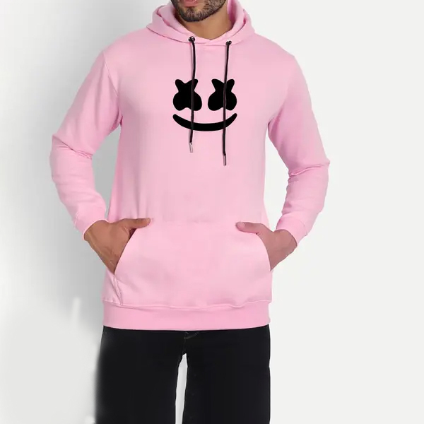 Sublimation Printed Hoodies Pink Colour Men's and Women's Long Sleeve Cotton Blend Hooded Neck Sweatshirt Hoodies Sublimation Printed Hoodies Pink Colour Men's and Women's Long Sleeve Cotton Blend Hooded Neck Sweatshirt Hoodies