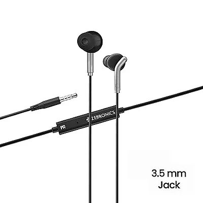 Zebronics Zeb Bro Black Wired In the Ear (With mic - Yes)